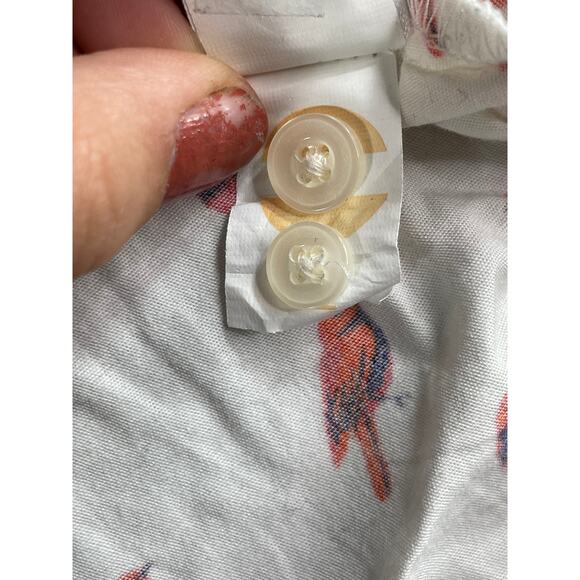 Gap Womens Blouse Medium White Long Sleeve Lightweight Business Fitted Boyfriend - Picture 5 of 8